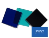 Полосовой фильтр, SCHOTT BG25, сторона: 50 мм, толщина: 2 мм