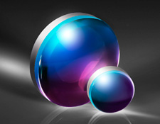 Двояковыпуклая линза, покрытие для 500-1100 нм, диаметр: 5 мм, фокусное расстояние: 10 мм, с затемненными торцами, Edmund Optics