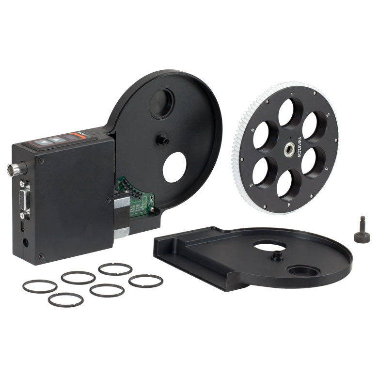 Моторизированные колеса фильтров, шаговый двигатель