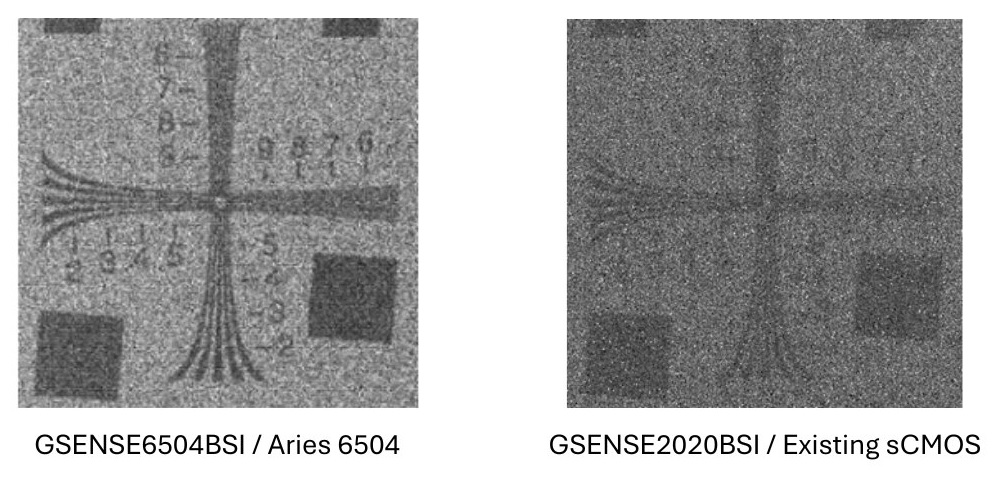 Сравнение изображений, полученных с двух sCMOS-сенсоров