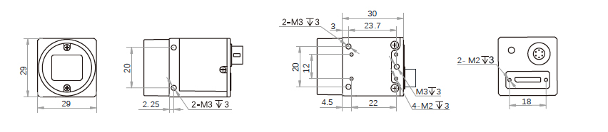 Размеры камеры