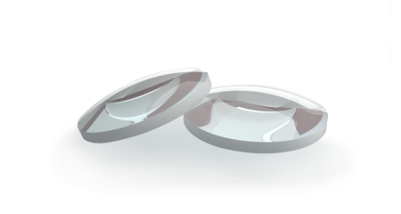 Двояковыпуклая сферическая линза, материал: BK7, фокусное расстояние: 25 мм, Optogama