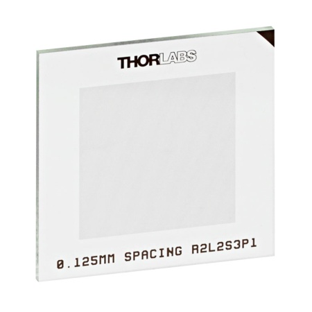 R2L2S3P1 - Таблица для измерения искажений, 1.5" x 1.5", шаг сетки: 125 мкм, Thorlabs R2L2S3P1 - Таблица для измерения искажений, 1.5" x 1.5", шаг сетки: 125 мкм, Thorlabs