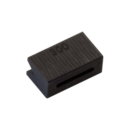 VHG300 - Графитовая деталь с V-образным пазом для фиксации оптических волокон в процессе сварки или сужения, для волокон с внешним диаметром: Ø250 мкм - Ø300 мкм, Thorlabs