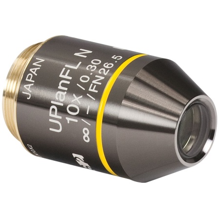 RMS10X-PF - Планарный флюоритовый объектив Olympus, увеличение: 10X, числовая апертура: 0.3 NA, рабочее расстояние: 10 мм, Thorlabs
