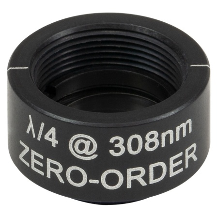 WPQSM05-308 - Четвертьволновая пластинка нулевого порядка, Ø1/2", оправа с резьбой SM05, рабочая длина волны: 308 нм, Thorlabs WPQSM05-308 - Четвертьволновая пластинка нулевого порядка, Ø1/2", оправа с резьбой SM05, рабочая длина волны: 308 нм, Thorlabs