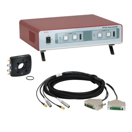 PGM1SE - Держатель оптики Ø1" на кардановом подвесе с пьезоэлектрическими приводами, система обратной связи с тензометрическим датчиком, крепления: 8-32,  Thorlabs PGM1SE - Держатель оптики Ø1" на кардановом подвесе с пьезоэлектрическими приводами, система обратной связи с тензометрическим датчиком, крепления: 8-32,  Thorlabs