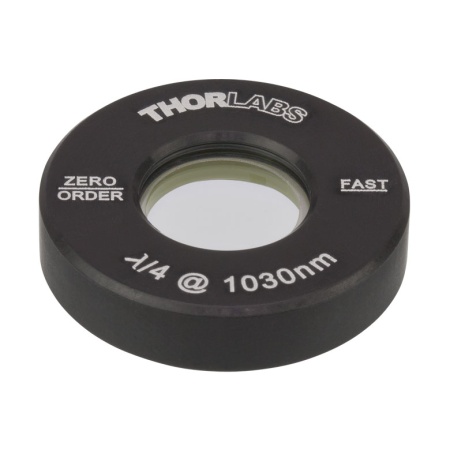 WPQ05M-1030 - Четвертьволновая пластинка нулевого порядка, Ø1/2", оправа: Ø1", рабочая длина волны: 1030 нм, Thorlabs