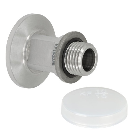 KF16G25E - Адаптер: KF16 фланец - G1/4" внешняя резьба, для соединения вакуумных систем с BSPP компонентами, Thorlabs KF16G25E - Адаптер: KF16 фланец - G1/4" внешняя резьба, для соединения вакуумных систем с BSPP компонентами, Thorlabs