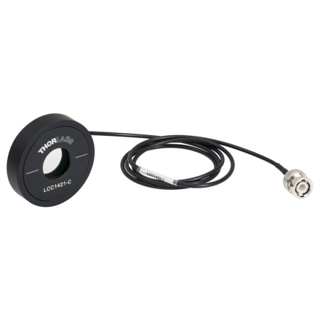 LCC1421-C - ЖК полуволновая пластинка, компенсация остаточных эффектов, апертура: 20 мм, просветляющее покрытие: 1050 - 1700 нм, Thorlabs