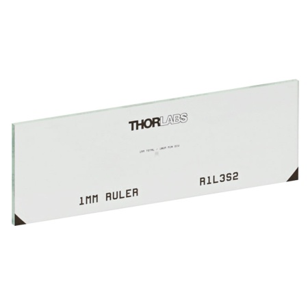 R1L3S2P - Объект-микрометр, шкала: 1 мм, деления: 10 мкм, 3" x 1", известково-натриевое стекло, Thorlabs