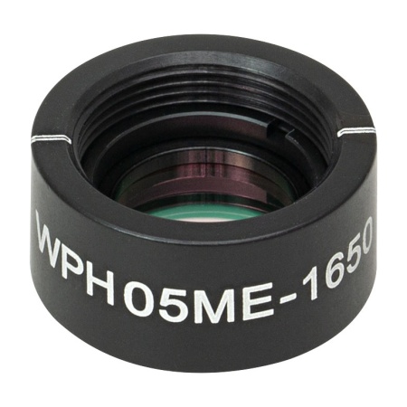 WPH05ME-1650 - Полуволновая пластинка нулевого порядка из ЖК полимера в оправе, Ø1/2", рабочая длина волны: 1650 нм, резьба: SM05, Thorlabs WPH05ME-1650 - Полуволновая пластинка нулевого порядка из ЖК полимера в оправе, Ø1/2", рабочая длина волны: 1650 нм, резьба: SM05, Thorlabs