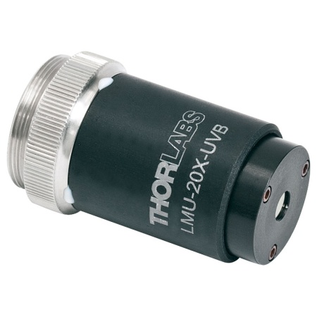 LMU-20X-UVB - Фокусирующий объектив MicroSpot, 20X, просветляющее покрытие: 240 - 360 нм, NA=0.40, Thorlabs LMU-20X-UVB - Фокусирующий объектив MicroSpot, 20X, просветляющее покрытие: 240 - 360 нм, NA=0.40, Thorlabs