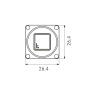 Snapshot гиперспектральная камера MX022HG-IM-SM4X4-VIS3-FL, 460–625 нм, 2,2 Мп, 338 кадр/с