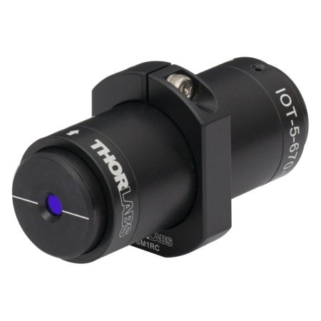 IOT-5-670-VLP - Оптический изолятор с двумя ячейками Фарадея, макc. диаметр пучка: Ø4.7 мм, центральная длина волны: 670 нм, макс. мощность излучения: 1.7 Вт (сумма прямого и обратного направлений), Thorlabs