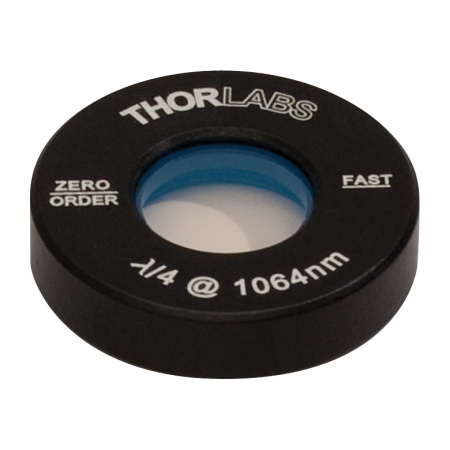 WPQ05M-1064 - Четвертьволновая пластинка нулевого порядка, Ø1/2", оправа: Ø1", рабочая длина волны: 1064 нм, Thorlabs