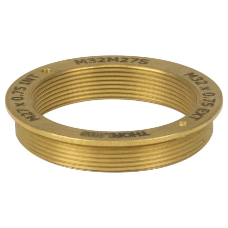 M32M27S - Адаптер для крепления объективов микроскопа, внешняя резьба: M32 x 0.75, внутренняя резьба: M27 x 0.75, Thorlabs M32M27S - Адаптер для крепления объективов микроскопа, внешняя резьба: M32 x 0.75, внутренняя резьба: M27 x 0.75, Thorlabs