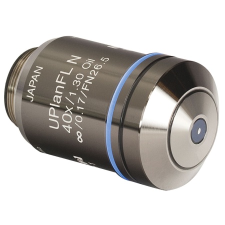 RMS40X-PFO - Планарный флюоритовый объектив Olympus с масляной иммерсией, увеличение: 40X, числовая апертура: 1.3 NA, рабочее расстояние: 0.20 мм, Thorlabs