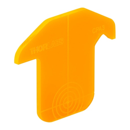 CPA3 - Флюоресцирующая юстировочная пластинка для каркасных систем (30 мм), отверстие: Ø1 мм, оранжевый, Thorlabs