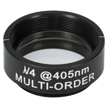 WPMQ10M-405 - Четвертьволновая фазовая пластинка множественного порядка, Ø1", оправа с резьбой SM1, просветляющее покрытие: 405 нм, Thorlabs WPMQ10M-405 - Четвертьволновая фазовая пластинка множественного порядка, Ø1", оправа с резьбой SM1, просветляющее покрытие: 405 нм, Thorlabs