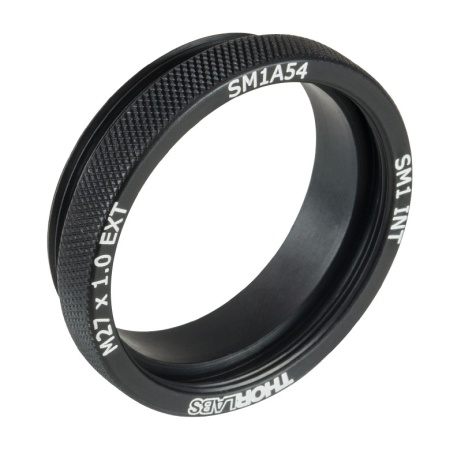 SM1A54 - Переходник с внешней резьбой M27 x 1.0 и внутренней резьбой SM1, Thorlabs SM1A54 - Переходник с внешней резьбой M27 x 1.0 и внутренней резьбой SM1, Thorlabs