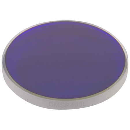 DMSP490L - Коротковолновое дихроичное зеркало, диаметр: 2", длина волны среза: 490 нм, Thorlabs DMSP490L - Коротковолновое дихроичное зеркало, диаметр: 2", длина волны среза: 490 нм, Thorlabs