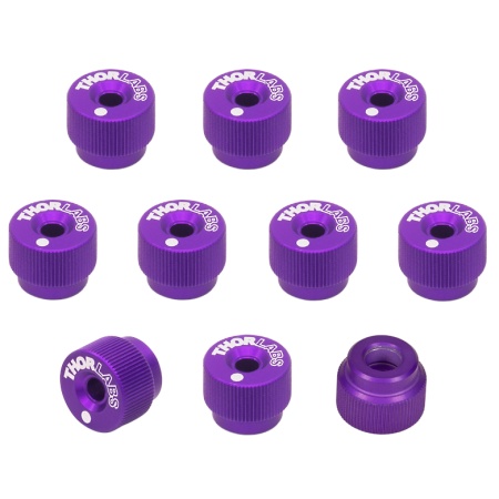 F25SSK1-PURPLE - Съемные ручки для регулировки винтов с резьбой 1/4"-80 , Ø0.58", цвет: фиолетовый, 10 шт., Thorlabs F25SSK1-PURPLE - Съемные ручки для регулировки винтов с резьбой 1/4"-80 , Ø0.58", цвет: фиолетовый, 10 шт., Thorlabs