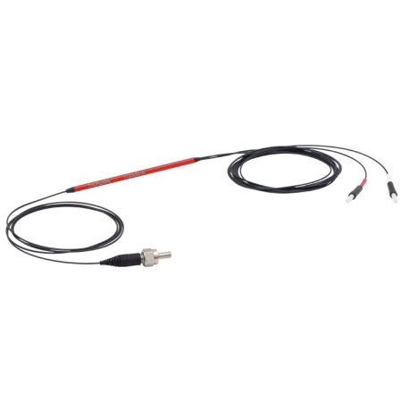 TT200SS1A - Оптоволоконный разветвитель 1x2, многомодовые волокна, высокая концентрация OH, сердцевина: Ø200 мкм, 0.39 NA, деление сигнала: 50:50, SMA905 разъем и керамический наконечник Ø2.5 мм, Thorlabs