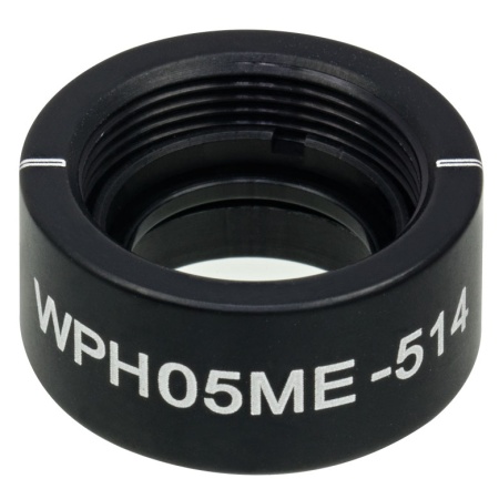 WPH05ME-514 - Полуволновая пластинка нулевого порядка из ЖК полимера в оправе, Ø1/2", рабочая длина волны: 514 нм, резьба: SM05, Thorlabs