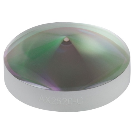 AX2520-C - Аксикон, угол при основании 20.0°, просветляющее покрытие: 1050 - 1700 нм, кварцевое стекло, диаметр Ø25.4 мм (Ø1"), Thorlabs