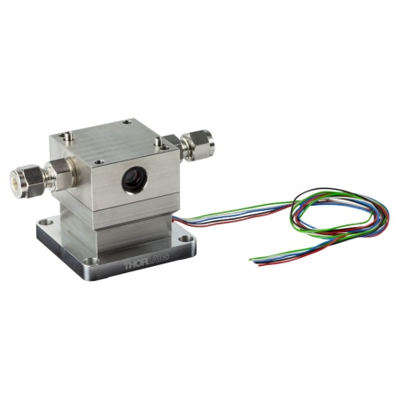 ADM01 - Детекторный модуль с фотоакустической ячейкой для кварцевой фотоакустической спектроскопии, фитинги Hylok, окна из BaF2, Thorlabs