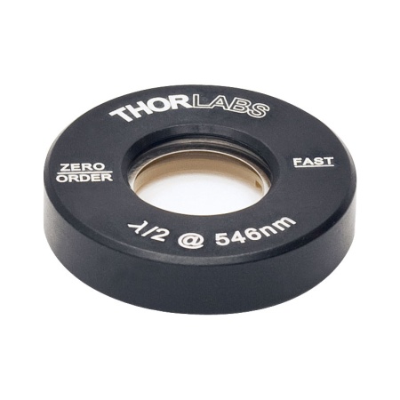 WPH05M-546 - Полуволновая пластинка нулевого порядка, Ø1/2", оправа: Ø1", рабочая длина волны: 546 нм, Thorlabs WPH05M-546 - Полуволновая пластинка нулевого порядка, Ø1/2", оправа: Ø1", рабочая длина волны: 546 нм, Thorlabs