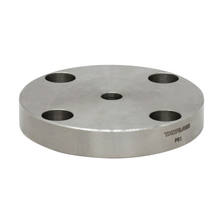 PB1 - Основание для оптического стержня с 4 дополнительными отверстиями, Ø2.48"  x 0.40", Thorlabs PB1 - Основание для оптического стержня с 4 дополнительными отверстиями, Ø2.48"  x 0.40", Thorlabs