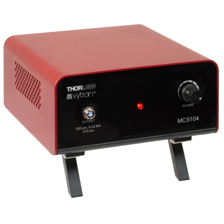 MCS104 - Источник излучения с плоской вершиной распределения интенсивности в дальнем поле, длина волны: 470 нм, сердцевина волокна: Ø200 мкм, Thorlabs MCS104 - Источник излучения с плоской вершиной распределения интенсивности в дальнем поле, длина волны: 470 нм, сердцевина волокна: Ø200 мкм, Thorlabs