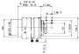 Промышленный объектив C-mount для матричных камер VT-LEM0814MP5, фокусное расстояние 8 мм