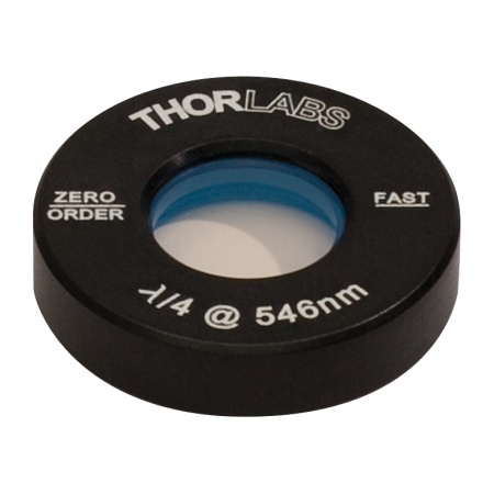 WPQ05M-546 - Четвертьволновая пластинка нулевого порядка, Ø1/2", оправа: Ø1", рабочая длина волны: 546 нм, Thorlabs WPQ05M-546 - Четвертьволновая пластинка нулевого порядка, Ø1/2", оправа: Ø1", рабочая длина волны: 546 нм, Thorlabs