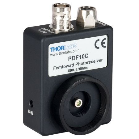 PDF10C - InGaAs фотодетектор с усилителем, рабочий спектральный диапазон: 800-1700 нм, ширина полосы пропускания: 25 Гц, площадь активной области: 0.2 мм2, источник питания, крепления: 8-32 , Thorlabs PDF10C - InGaAs фотодетектор с усилителем, рабочий спектральный диапазон: 800-1700 нм, ширина полосы пропускания: 25 Гц, площадь активной области: 0.2 мм2, источник питания, крепления: 8-32 , Thorlabs