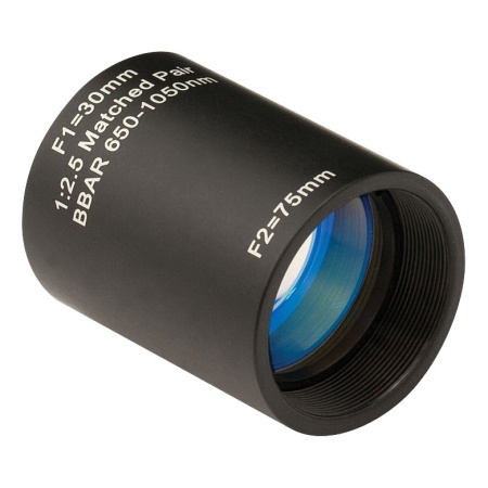 MAP103075-B - Пары ахроматических дублетов, усиление: 1:2.5, f1=30 мм, f2=75 мм, просветляющее покрытие: 650-1050 нм, Thorlabs