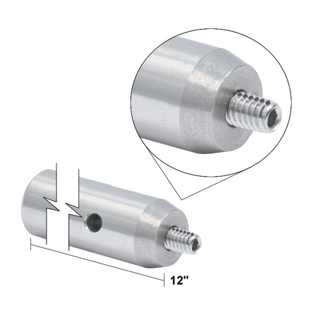 TR12 - Стержень для держателей оптики, Ø1/2", сталь, винт с резьбой 8-32, резьбовое отверстие 1/4"-20, высота 12", Thorlabs TR12 - Стержень для держателей оптики, Ø1/2", сталь, винт с резьбой 8-32, резьбовое отверстие 1/4"-20, высота 12", Thorlabs