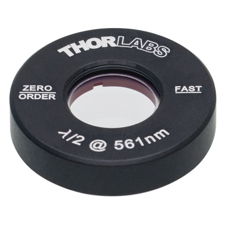WPH05M-561 - Полуволновая пластинка нулевого порядка, Ø1/2", оправа: Ø1", рабочая длина волны: 561 нм, Thorlabs