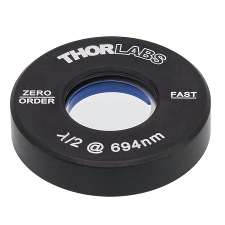WPH05M-694 - Полуволновая пластинка нулевого порядка, Ø1/2", оправа: Ø1", рабочая длина волны: 694 нм, Thorlabs