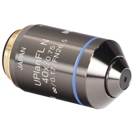 RMS40X-PF - Планарный флюоритовый объектив Olympus, увеличение: 40X, числовая апертура: 0.75 NA, рабочее расстояние: 0.51 мм, Thorlabs