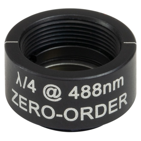 WPQSM05-488 - Четвертьволновая пластинка нулевого порядка, Ø1/2", оправа с резьбой SM05, рабочая длина волны: 488 нм, Thorlabs WPQSM05-488 - Четвертьволновая пластинка нулевого порядка, Ø1/2", оправа с резьбой SM05, рабочая длина волны: 488 нм, Thorlabs