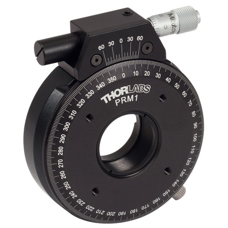 PRM1 - Держатель для оптики Ø1" (25.4 мм) с возможностью вращения закрепляемых элементов, высокоточное позиционирование, Thorlabs PRM1 - Держатель для оптики Ø1" (25.4 мм) с возможностью вращения закрепляемых элементов, высокоточное позиционирование, Thorlabs