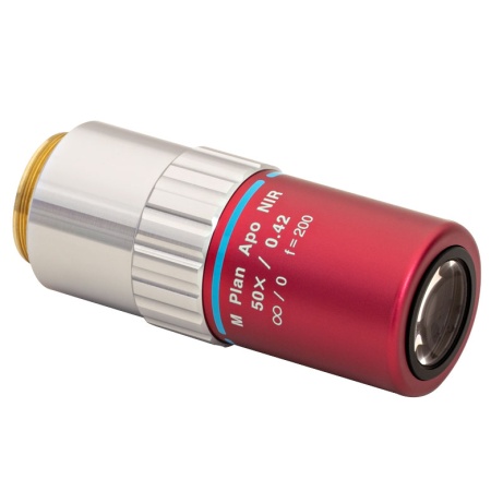 MY50X-825 - Планарный апохроматический объектив Mitutoyo, увеличение: 50X, числовая апертура: 0.42 NA, рабочее расстояние: 17.0 мм, рабочий диапазон: 480 - 1800 нм, Thorlabs MY50X-825 - Планарный апохроматический объектив Mitutoyo, увеличение: 50X, числовая апертура: 0.42 NA, рабочее расстояние: 17.0 мм, рабочий диапазон: 480 - 1800 нм, Thorlabs