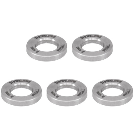 TR2M - Шайбы для регулирования высоты стержней, Ø1/2", толщина: 2 мм, 5 шт., Thorlabs