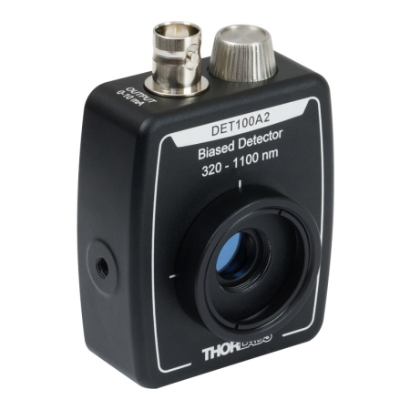DET100A2 - Si детектор, рабочий спектральный диапазон: 320-1100 нм, время нарастания сигнала: 35 нс, активная область детектора: 75.4 мм2, крепления: 8-32/M4, Thorlabs DET100A2 - Si детектор, рабочий спектральный диапазон: 320-1100 нм, время нарастания сигнала: 35 нс, активная область детектора: 75.4 мм2, крепления: 8-32/M4, Thorlabs