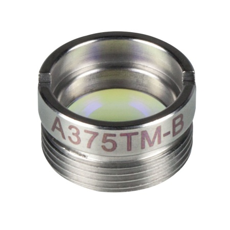 A375TM-B - Асферическая линза Rochester в оправе, f = 7.5 мм, NA = 0.3, просветляющее покрытие: 650-1050 нм, Thorlabs