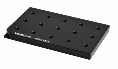 MZS500P5 - Монтажная плита, совместима с комплектующими серии MZS500, крепления: 1/4"-20, Thorlabs