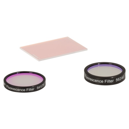 MDF-MCHC - Набор фильтров для mCherry-C: запирающий, дихроичный фильтры и фильтр возбуждения, ламповое освещение, Thorlabs MDF-MCHC - Набор фильтров для mCherry-C: запирающий, дихроичный фильтры и фильтр возбуждения, ламповое освещение, Thorlabs